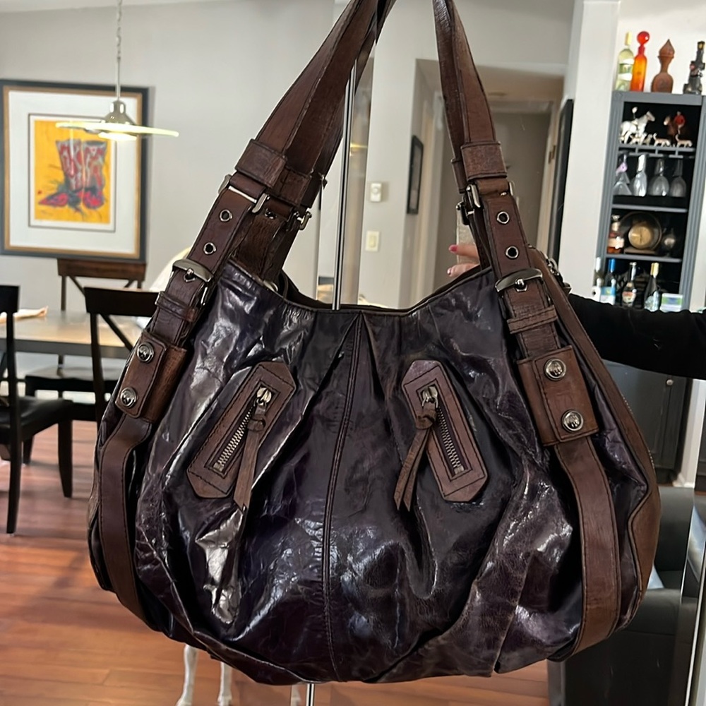 Plum boho Michele handbag